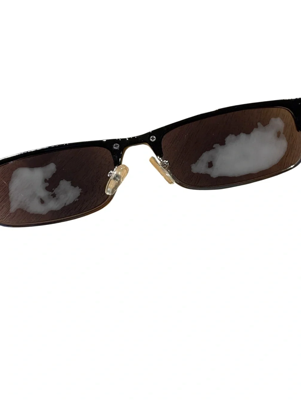 Black 2.75 Close-up Half-Frame Women's Sunglasses